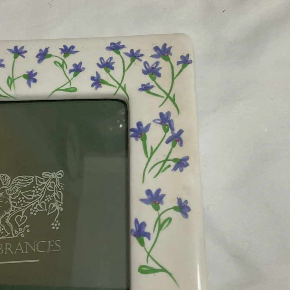Floral Ceramic Picture Frame by